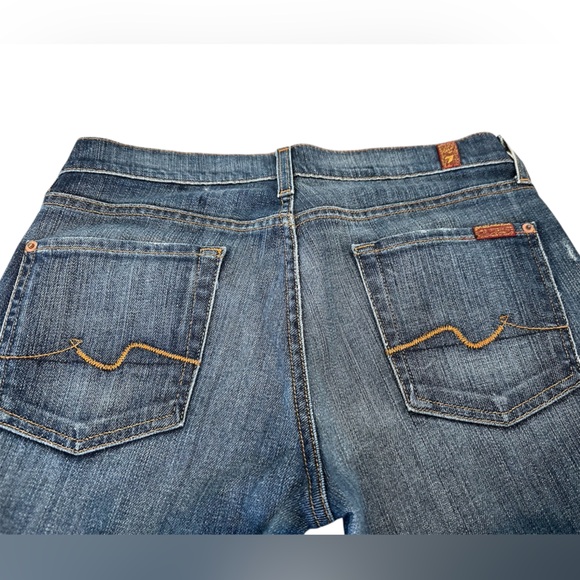 7 For All Mankind Original Blue Boot Cut Jeans -Size 29 - Picture 8 of 16